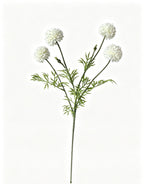 4-Bloom Flocked Pom Pom