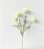 4-Bloom Flocked Pom Pom