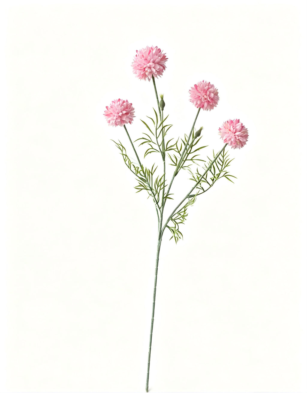 4-Bloom Flocked Pom Pom