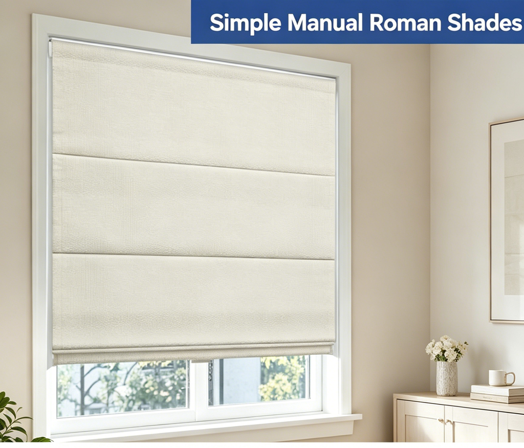 Simple Cord Roman Blinds