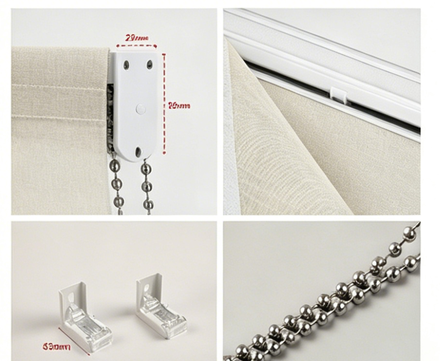 Simple Cord Roman Blinds detail