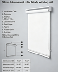 Rollor blinds with top rail — Black