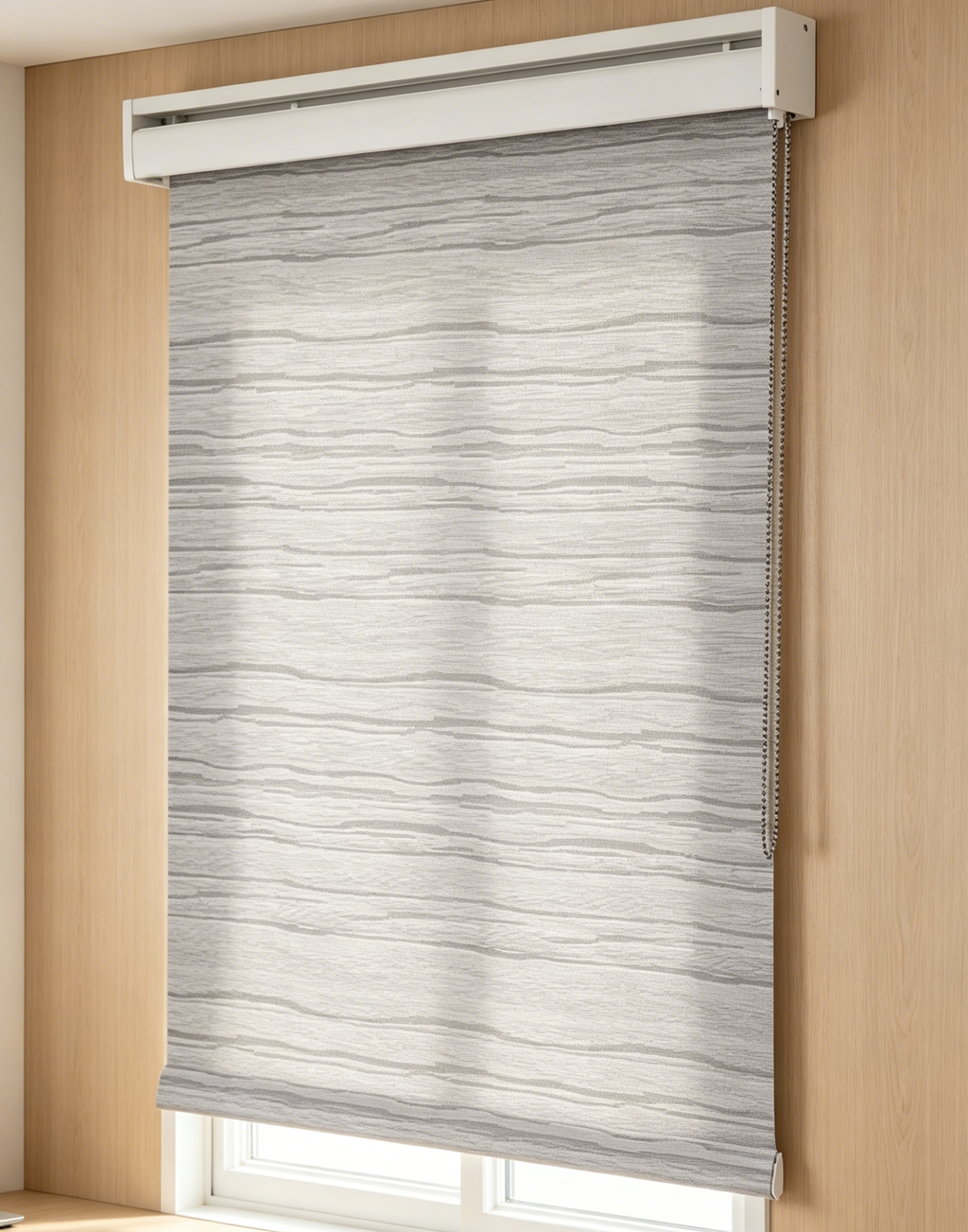 Square cassette manual roller blinds