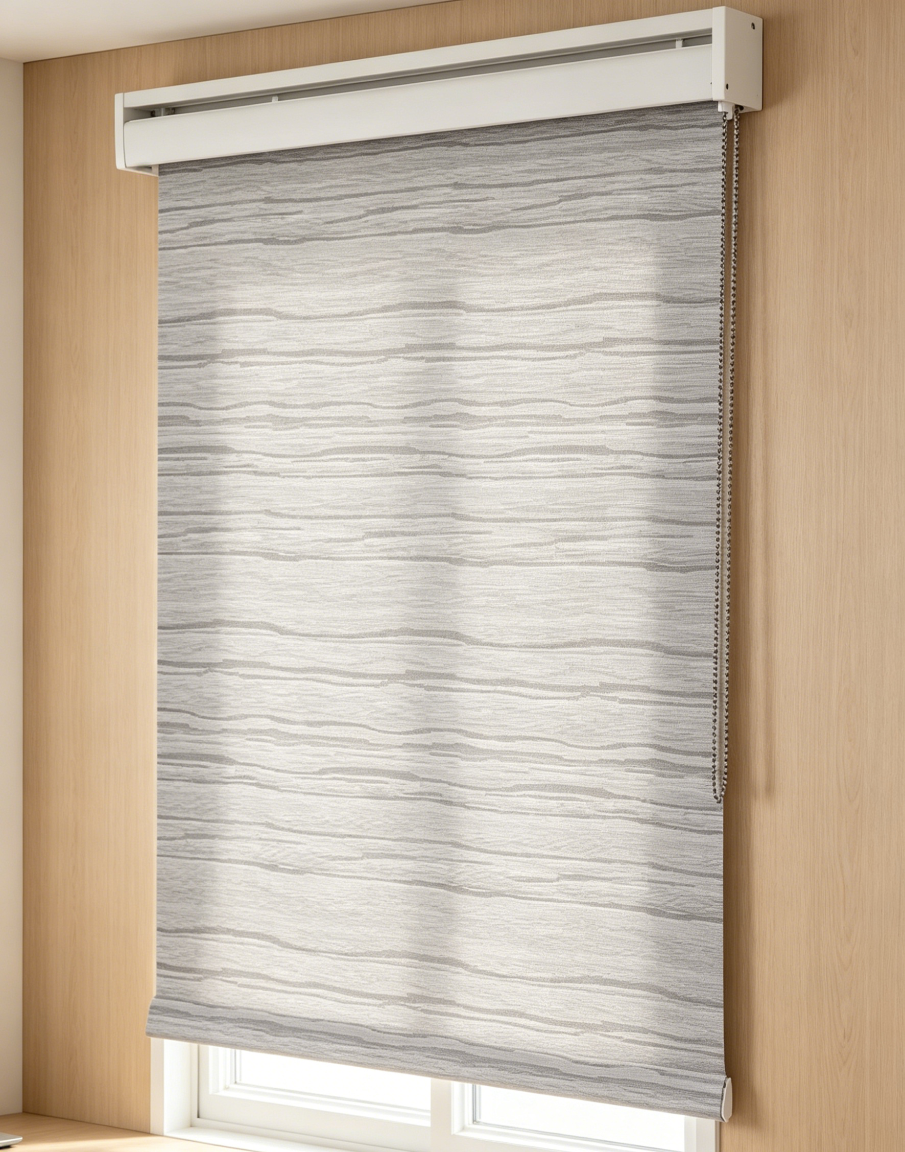 Square cassette manual roller blinds