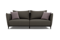 Semi-Leather Double Wide Sofa-L 210 cm; W 98cm; H 89cm